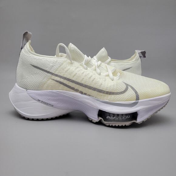 Nike Wmns Air Zoom Tempo NEXT% Flyknit White Atmosphere Grey CI9924-101 Sz 7 - Picture 3 of 16